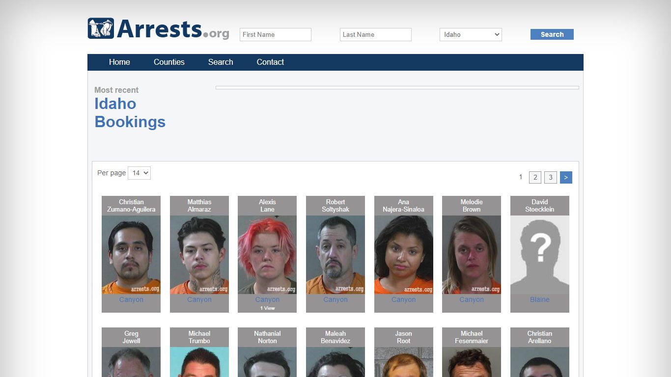 Idaho Arrests and Inmate Search