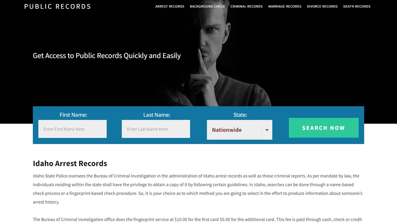 Idaho Arrest Records | Get Instant Reports On People